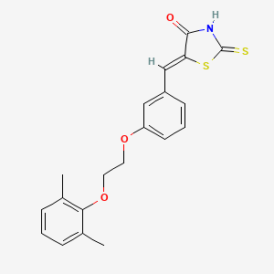 5-{3-[2-(2,6-dimethylphenoxy)ethoxy]benzylidene}-2-thioxo-1,3-thiazolidin-4-one