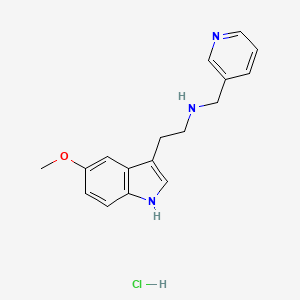 molecular formula C17H20ClN3O B5135864 [2-(5-methoxy-1H-indol-3-yl)ethyl](3-pyridinylmethyl)amine hydrochloride 