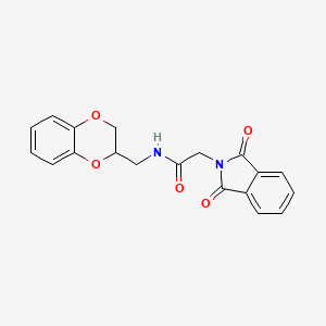 molecular formula C19H16N2O5 B5135886 N-(2,3-dihydro-1,4-benzodioxin-2-ylmethyl)-2-(1,3-dioxo-1,3-dihydro-2H-isoindol-2-yl)acetamide 