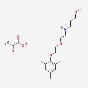 molecular formula C19H31NO7 B5135895 N-{2-[2-(mesityloxy)ethoxy]ethyl}-3-methoxy-1-propanamine oxalate 