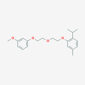 molecular formula C21H28O4 B5135904 2-[2-[2-(3-Methoxyphenoxy)ethoxy]ethoxy]-4-methyl-1-propan-2-ylbenzene 