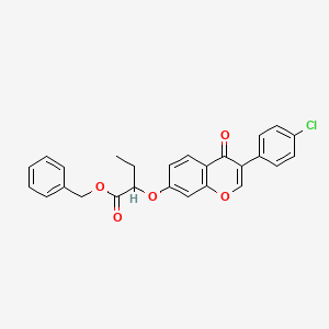 molecular formula C26H21ClO5 B5135918 benzyl 2-{[3-(4-chlorophenyl)-4-oxo-4H-chromen-7-yl]oxy}butanoate 