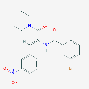 3-bromo-N-[1-[(diethylamino)carbonyl]-2-(3-nitrophenyl)vinyl]benzamide