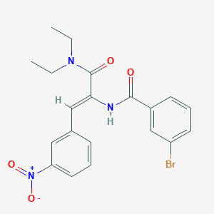 molecular formula C20H20BrN3O4 B5135965 3-bromo-N-[(Z)-3-(diethylamino)-1-(3-nitrophenyl)-3-oxoprop-1-en-2-yl]benzamide 