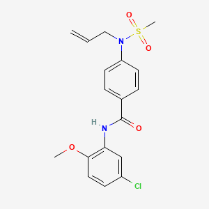 4-[allyl(methylsulfonyl)amino]-N-(5-chloro-2-methoxyphenyl)benzamide