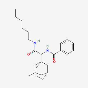 N-[1-(1-adamantyl)-2-(hexylamino)-2-oxoethyl]benzamide