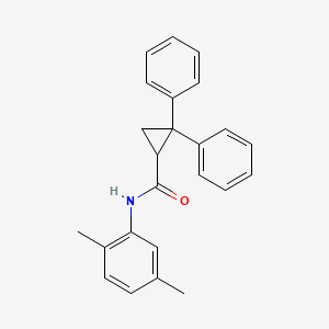 molecular formula C24H23NO B5136050 N-(2,5-dimethylphenyl)-2,2-diphenylcyclopropanecarboxamide 