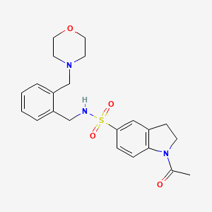 1-acetyl-N-[2-(4-morpholinylmethyl)benzyl]-5-indolinesulfonamide