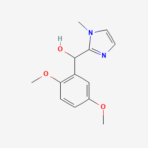 molecular formula C13H16N2O3 B5136115 (2,5-dimethoxyphenyl)(1-methyl-1H-imidazol-2-yl)methanol 
