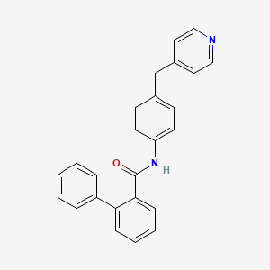 N-[4-(4-pyridinylmethyl)phenyl]-2-biphenylcarboxamide