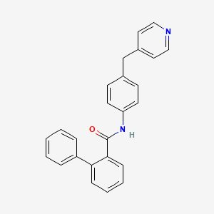 2-phenyl-N-[4-(pyridin-4-ylmethyl)phenyl]benzamide