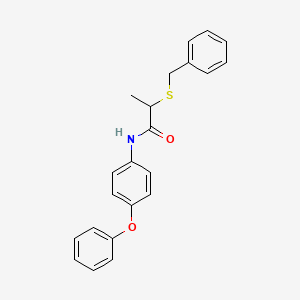 2-(benzylthio)-N-(4-phenoxyphenyl)propanamide