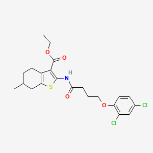 ethyl 2-{[4-(2,4-dichlorophenoxy)butanoyl]amino}-6-methyl-4,5,6,7-tetrahydro-1-benzothiophene-3-carboxylate