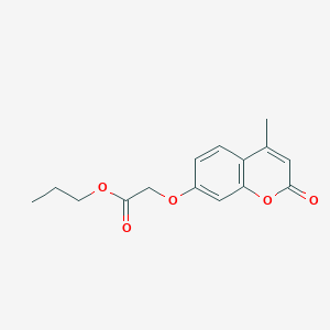 propyl [(4-methyl-2-oxo-2H-chromen-7-yl)oxy]acetate