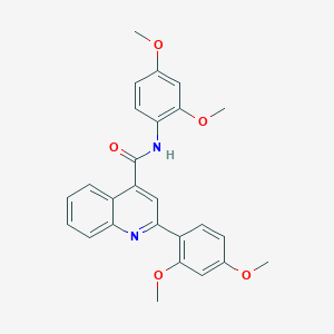 molecular formula C26H24N2O5 B5136181 N,2-bis(2,4-dimethoxyphenyl)-4-quinolinecarboxamide 