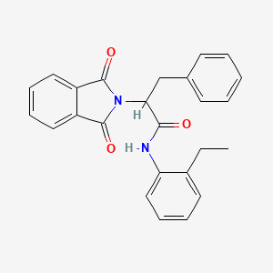 2-(1,3-dioxoisoindol-2-yl)-N-(2-ethylphenyl)-3-phenylpropanamide