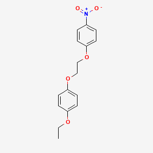 molecular formula C16H17NO5 B5136294 1-ethoxy-4-[2-(4-nitrophenoxy)ethoxy]benzene 