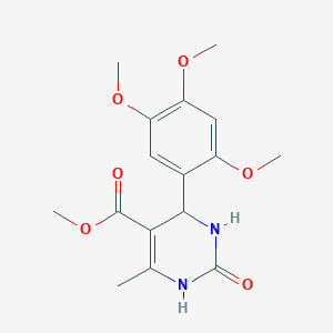 molecular formula C16H20N2O6 B5136326 methyl 6-methyl-2-oxo-4-(2,4,5-trimethoxyphenyl)-1,2,3,4-tetrahydro-5-pyrimidinecarboxylate 