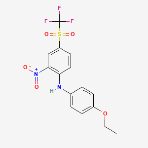 (4-ethoxyphenyl){2-nitro-4-[(trifluoromethyl)sulfonyl]phenyl}amine