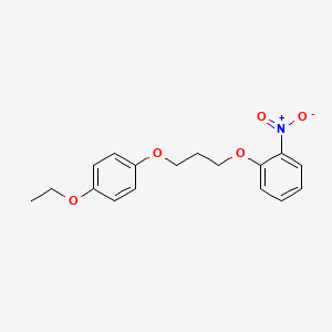molecular formula C17H19NO5 B5136366 1-[3-(4-ethoxyphenoxy)propoxy]-2-nitrobenzene 