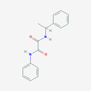 molecular formula C16H16N2O2 B5136379 N-phenyl-N'-(1-phenylethyl)ethanediamide 