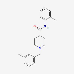 molecular formula C21H26N2O B5136392 1-(3-methylbenzyl)-N-(2-methylphenyl)-4-piperidinecarboxamide 