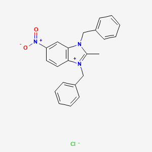 1,3-dibenzyl-2-methyl-6-nitro-1H-3,1-benzimidazol-3-ium chloride