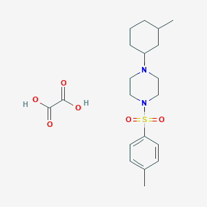 molecular formula C20H30N2O6S B5136410 1-(3-methylcyclohexyl)-4-[(4-methylphenyl)sulfonyl]piperazine oxalate 