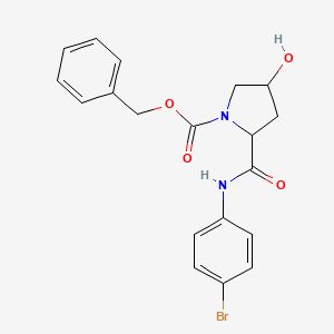 benzyl 2-{[(4-bromophenyl)amino]carbonyl}-4-hydroxy-1-pyrrolidinecarboxylate