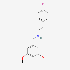 molecular formula C17H20FNO2 B5136429 (3,5-dimethoxybenzyl)[2-(4-fluorophenyl)ethyl]amine 