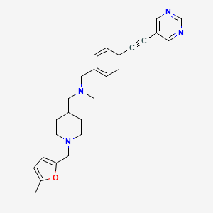 N-methyl-1-{1-[(5-methyl-2-furyl)methyl]-4-piperidinyl}-N-[4-(5-pyrimidinylethynyl)benzyl]methanamine