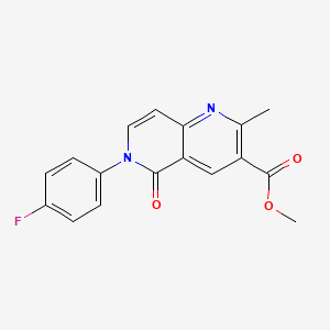 methyl 6-(4-fluorophenyl)-2-methyl-5-oxo-5,6-dihydro-1,6-naphthyridine-3-carboxylate