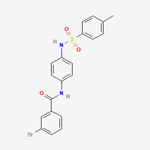3-bromo-N-(4-{[(4-methylphenyl)sulfonyl]amino}phenyl)benzamide