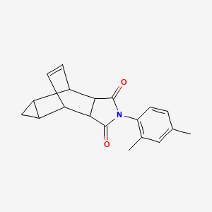 4-(2,4-dimethylphenyl)-4-azatetracyclo[5.3.2.0~2,6~.0~8,10~]dodec-11-ene-3,5-dione