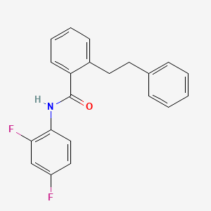 molecular formula C21H17F2NO B5136547 N-(2,4-difluorophenyl)-2-(2-phenylethyl)benzamide 