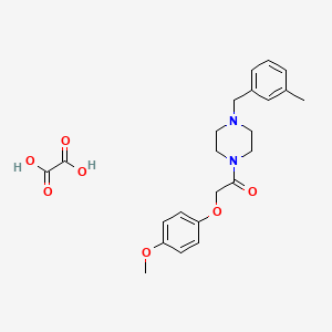 molecular formula C23H28N2O7 B5136571 1-[(4-methoxyphenoxy)acetyl]-4-(3-methylbenzyl)piperazine oxalate 