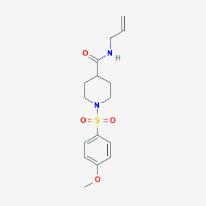 N-allyl-1-[(4-methoxyphenyl)sulfonyl]-4-piperidinecarboxamide