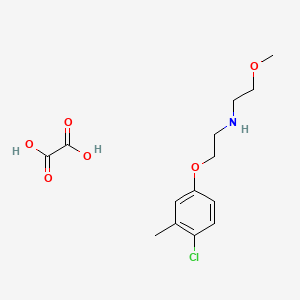 molecular formula C14H20ClNO6 B5136663 [2-(4-chloro-3-methylphenoxy)ethyl](2-methoxyethyl)amine oxalate 
