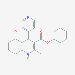 cyclohexyl 2-methyl-5-oxo-4-(4-pyridinyl)-1,4,5,6,7,8-hexahydro-3-quinolinecarboxylate