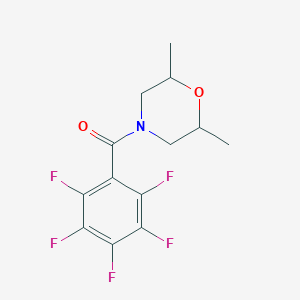 molecular formula C13H12F5NO2 B5136731 2,6-dimethyl-4-(pentafluorobenzoyl)morpholine 