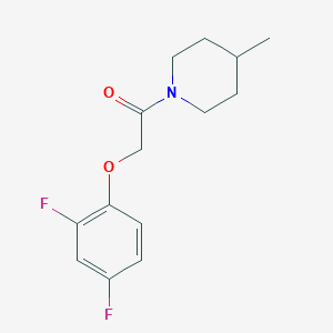 molecular formula C14H17F2NO2 B5136752 1-[(2,4-difluorophenoxy)acetyl]-4-methylpiperidine 