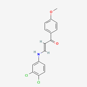 molecular formula C16H13Cl2NO2 B5136777 3-[(3,4-dichlorophenyl)amino]-1-(4-methoxyphenyl)-2-propen-1-one 