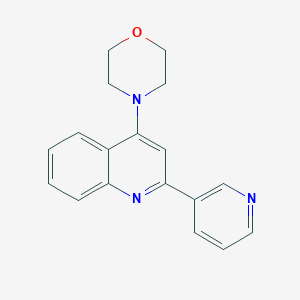 4-(4-morpholinyl)-2-(3-pyridinyl)quinoline