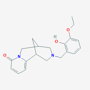 11-(3-ethoxy-2-hydroxybenzyl)-7,11-diazatricyclo[7.3.1.0~2,7~]trideca-2,4-dien-6-one