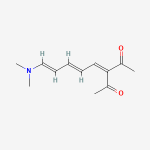 3-[5-(dimethylamino)-2,4-pentadien-1-ylidene]-2,4-pentanedione