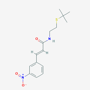 molecular formula C15H20N2O3S B5136841 N-[2-(tert-butylthio)ethyl]-3-(3-nitrophenyl)acrylamide 