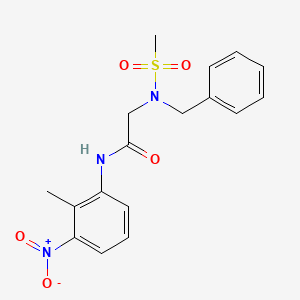 N~2~-benzyl-N~1~-(2-methyl-3-nitrophenyl)-N~2~-(methylsulfonyl)glycinamide