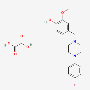 4-{[4-(4-fluorophenyl)-1-piperazinyl]methyl}-2-methoxyphenol ethanedioate (salt)