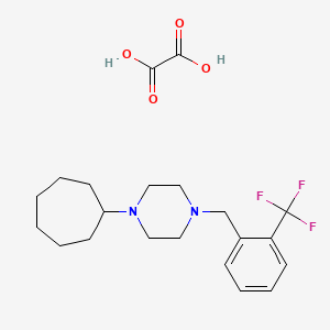 1-cycloheptyl-4-[2-(trifluoromethyl)benzyl]piperazine oxalate