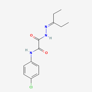 N-(4-chlorophenyl)-2-[2-(1-ethylpropylidene)hydrazino]-2-oxoacetamide